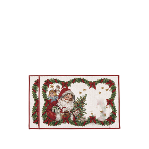Toy's Fantasy Embroidered Placemat Santa