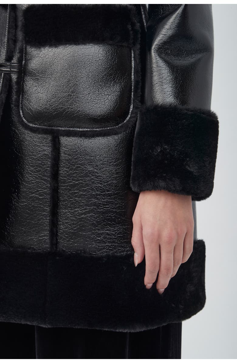 Trina Turk Prisley Coat, Alternate, color, Black