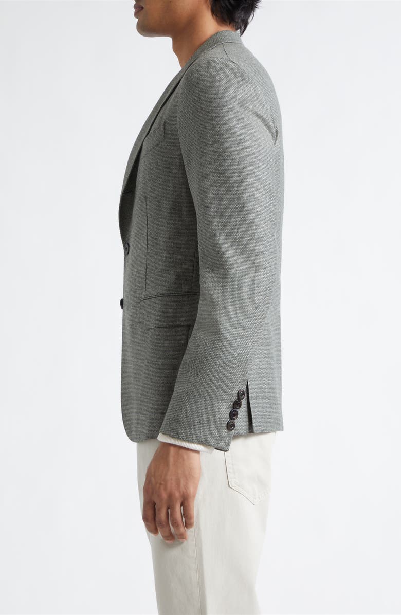Boglioli Dover Hopsack Virgin Wool Blazer, Alternate, color, Sage Green