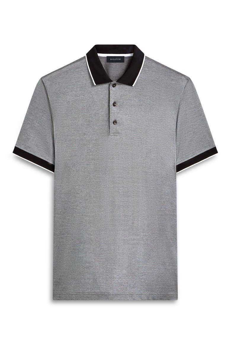 Tipped Piqué Polo, Alternate, color, GREY