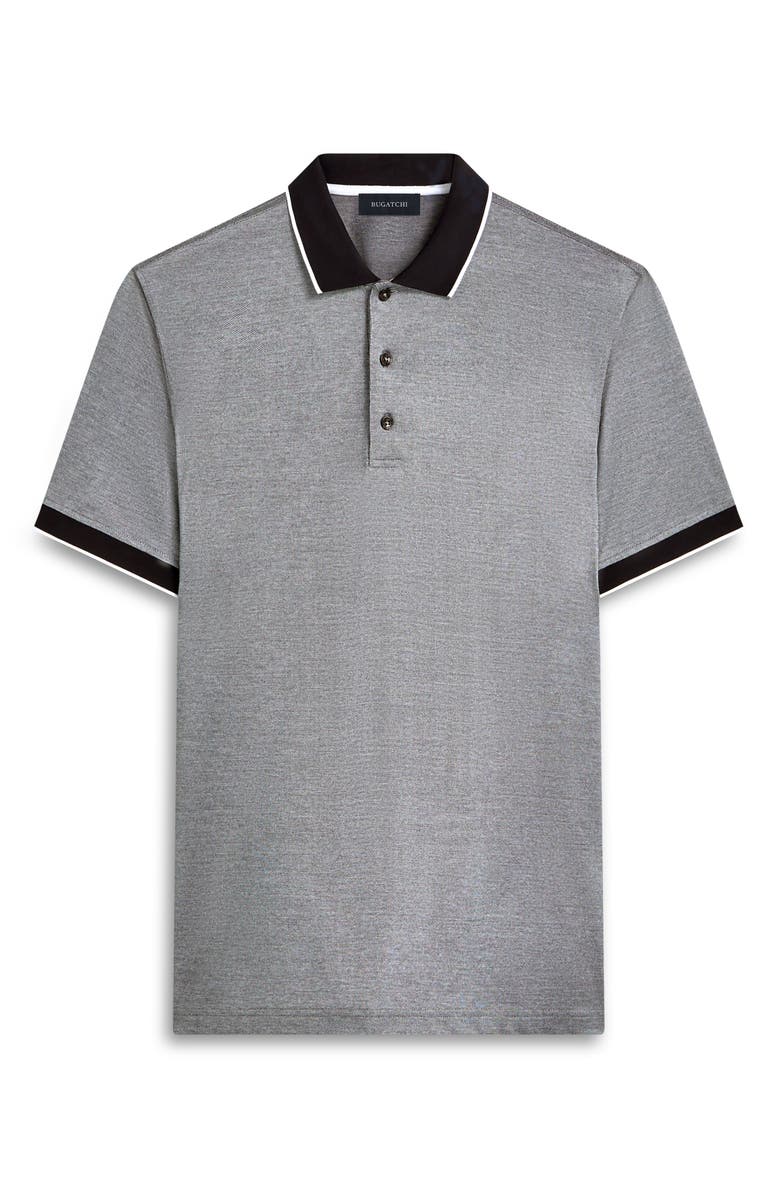 Bugatchi Tipped Piqué Polo, Alternate, color, 