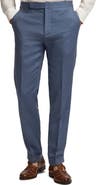 Ralph Lauren Purple Label Gregory Flat Front Silk & Linen Trousers
