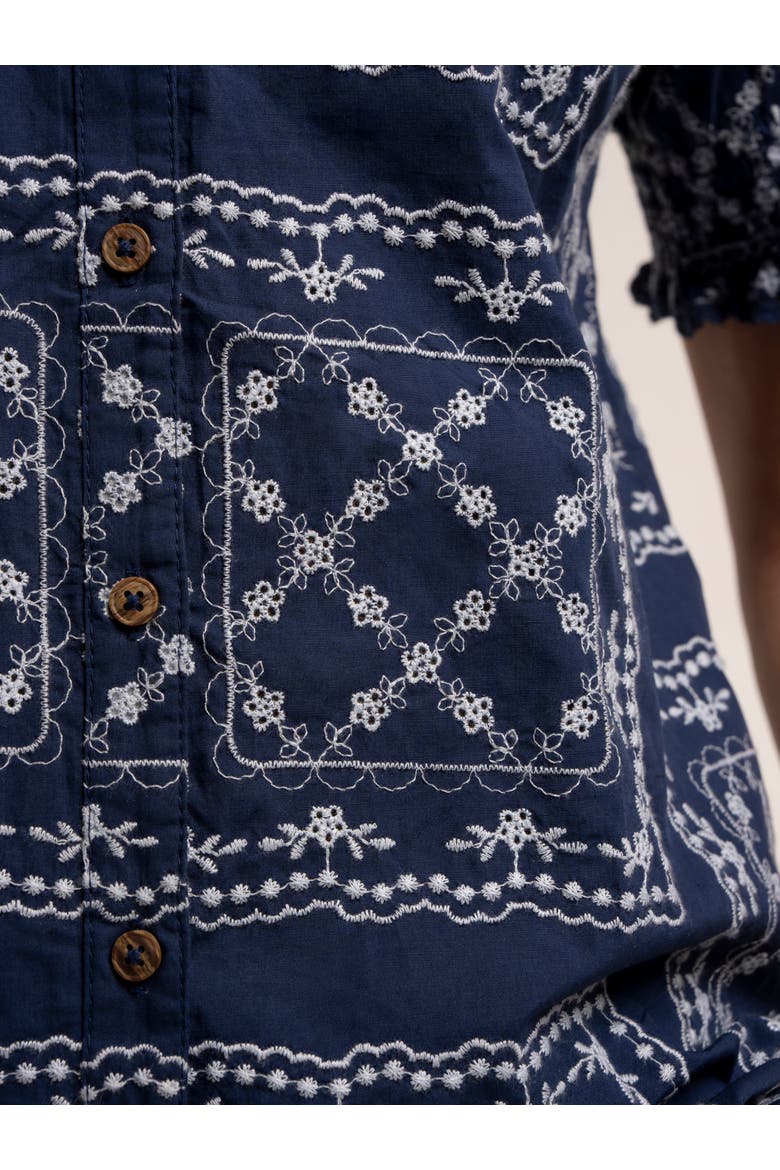 Marine Blouse, Alternate, color, Navy