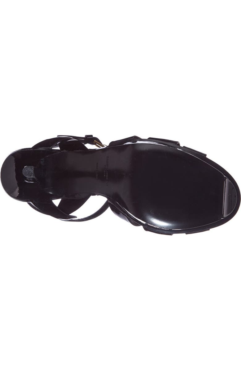 Saint Laurent Tribute T-Strap Platform Sandal, Alternate, color,