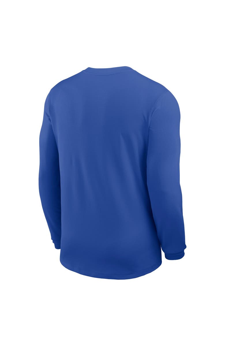 Nike Men's Nike Royal Kentucky Wildcats 2025 Sideline Coach UV Performance Long Sleeve T-Shirt, Alternate, color, Royal