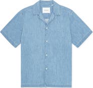 Les Deux Lesley Organic Cotton Denim Camp Shirt