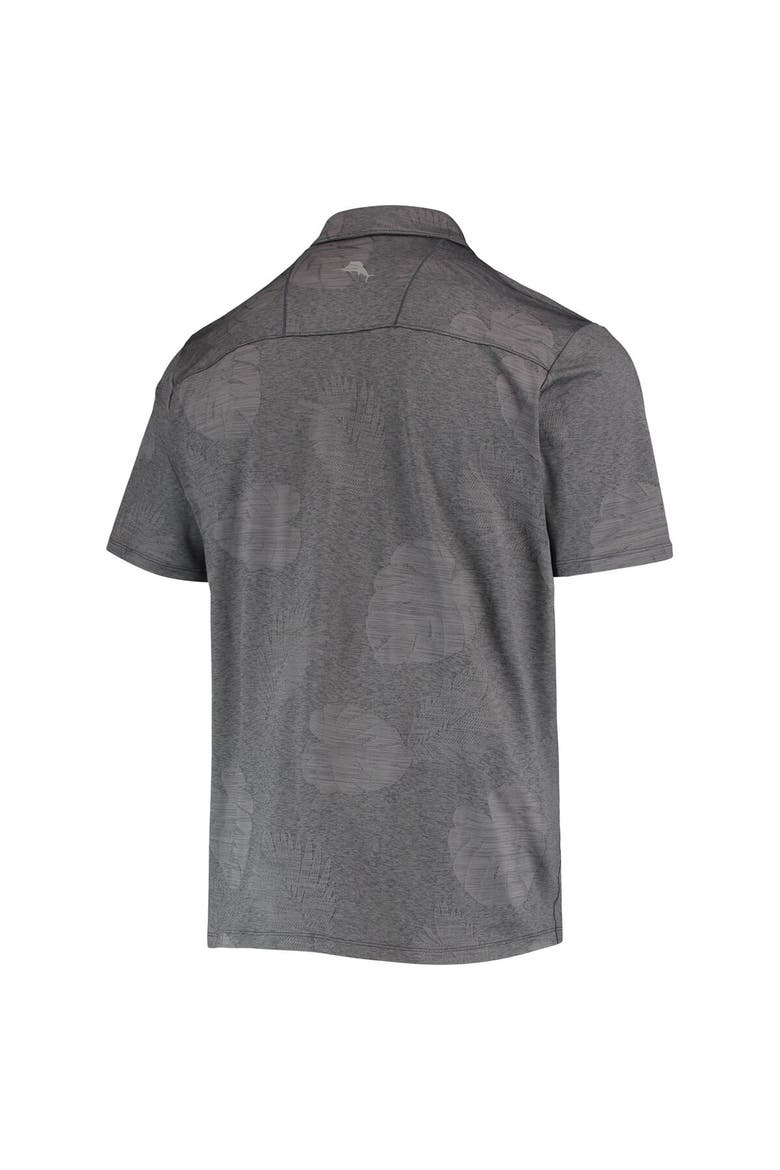 Men's Tommy Bahama Charcoal Colorado Rockies Palm Coast Delray Fond IslandZone Allover Polo, Alternate, color, Charcoal