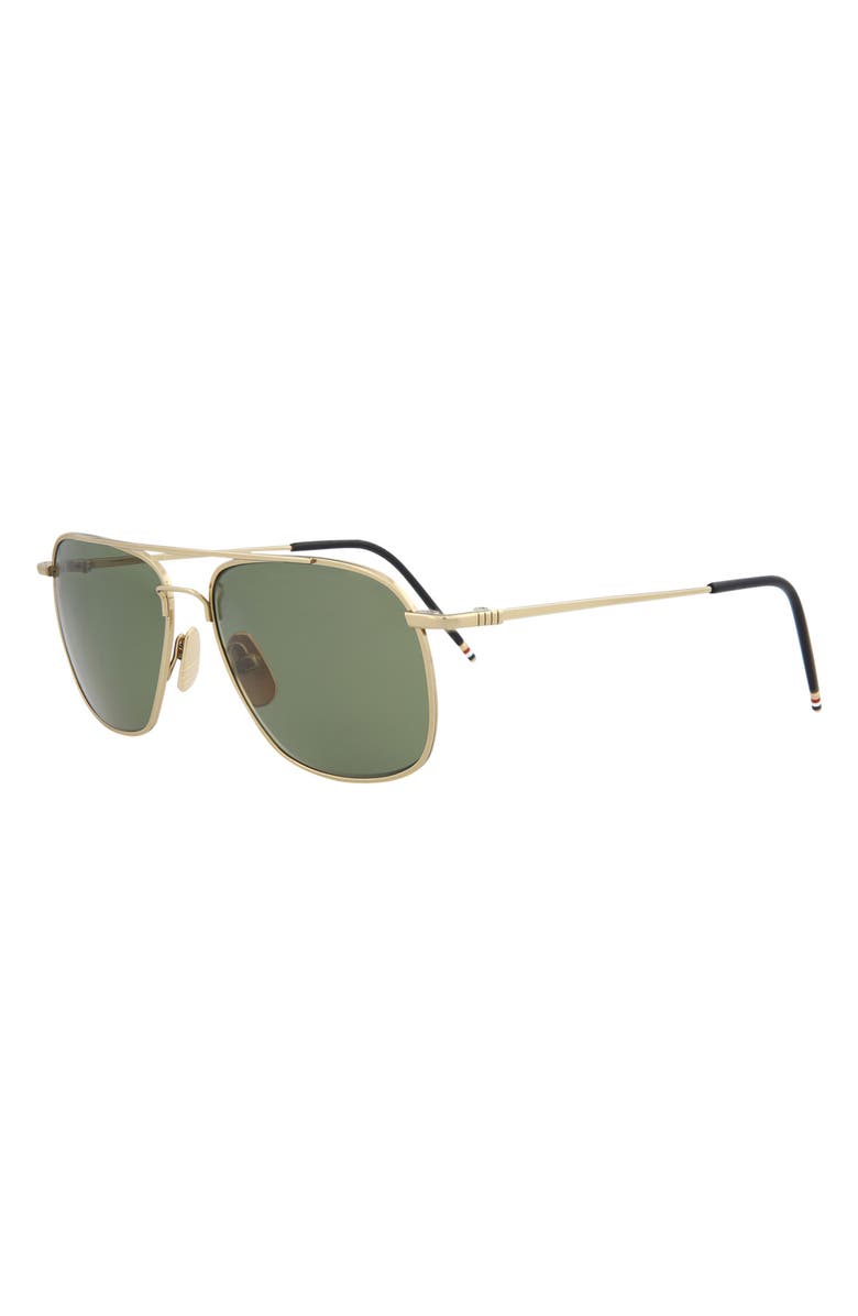 Thom Browne 58mm Pilot Sunglasses, Alternate, color, 