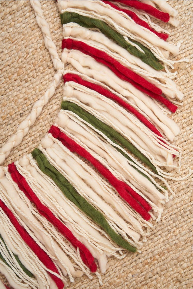 70.8" Macrame Tassel Christmas Garland, Alternate, color, Beige