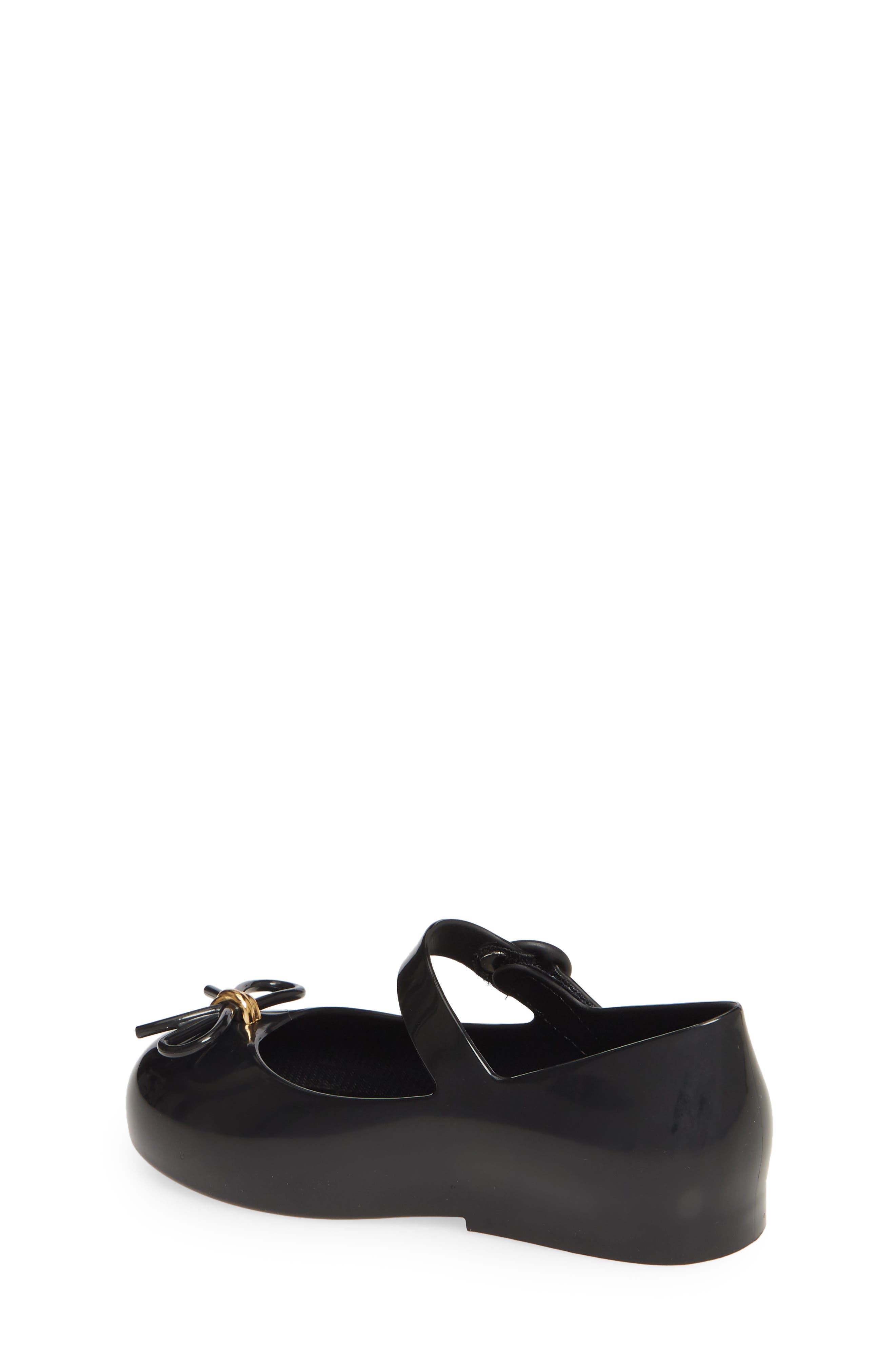 Mini Melissa Sweet Mary Jane Flat, Alternate, color, Black
