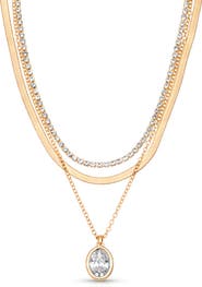 Ettika Divine Cubic Zirconia Layered Necklace
