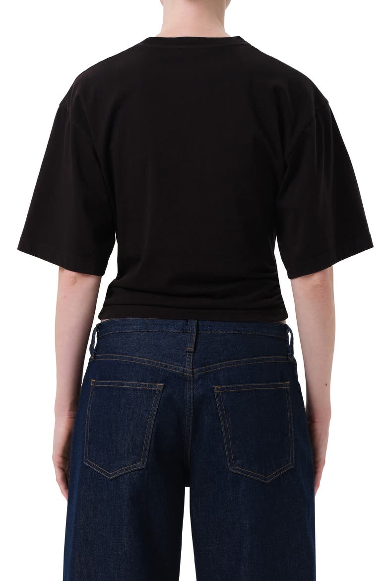Shari Cotton T-Shirt, Alternate, color, BLACK