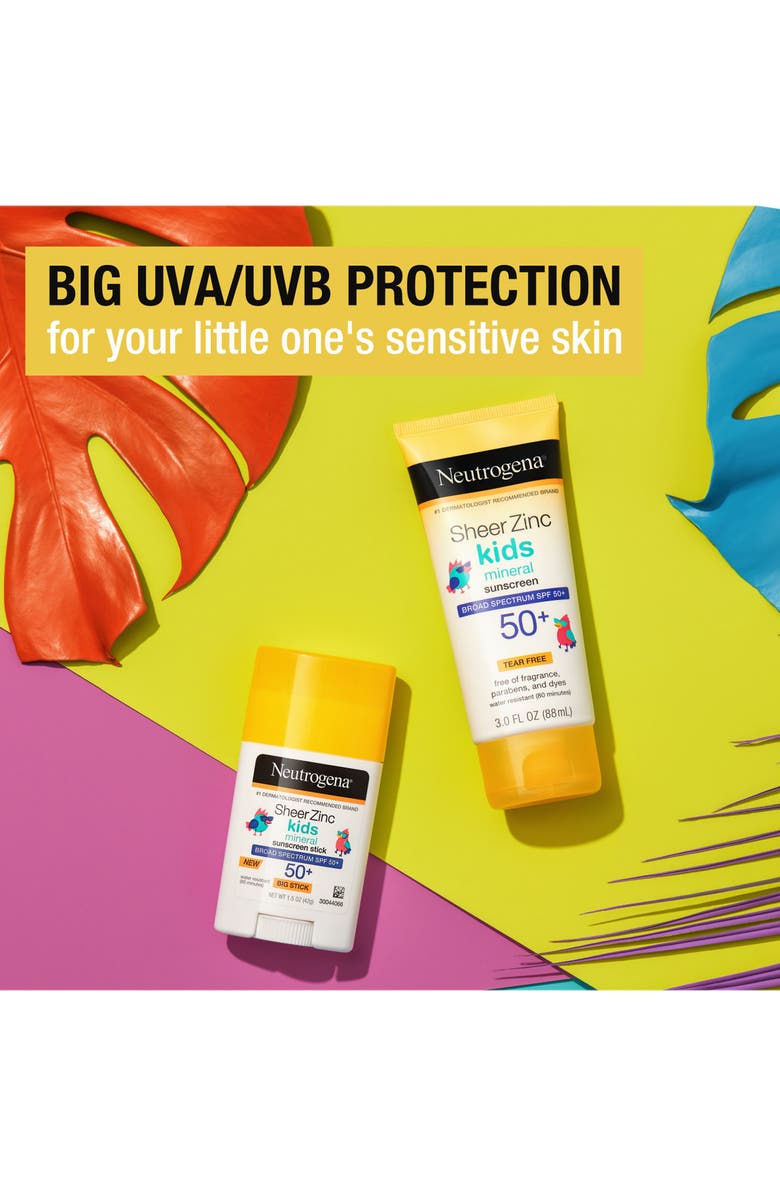 NEUTROGENA Sheer Zinc Mineral Sunscreen Broad Spectrum SPF 50+, Alternate, color,