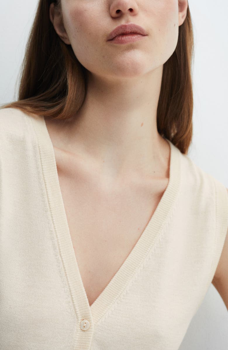 MANGO Lightweight Sweater Vest, Alternate, color, 