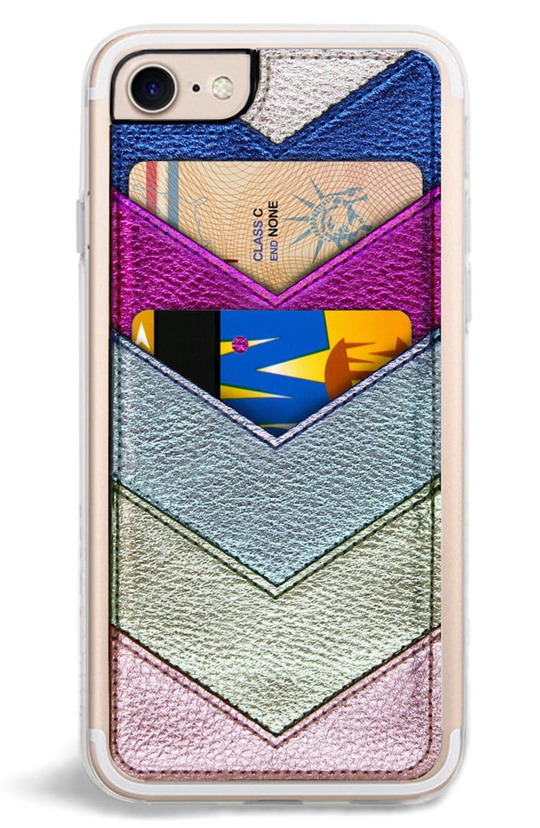 Zero Gravity Chevron Faux Leather iPhone 6/6s/7/8 & 6/6s/7/8 Plus Case, Alternate, color, 