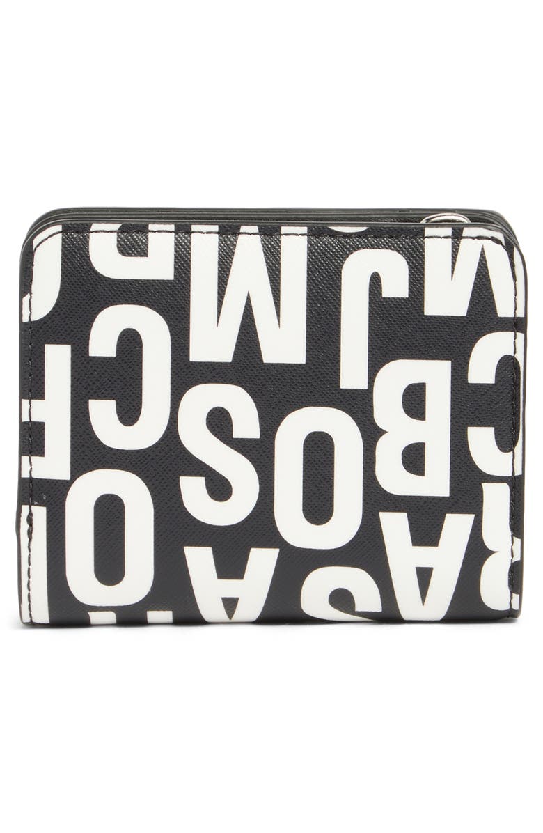 Marc Jacobs Jumbled Logo Wallet, Alternate, color, Black/White