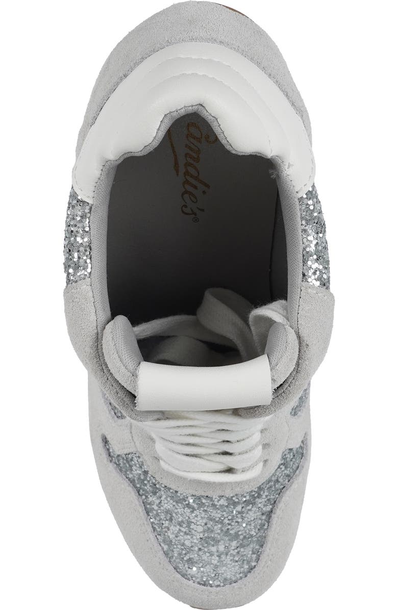 Candie's Percy Platform Pump, Alternate, color, Grey/ Silver