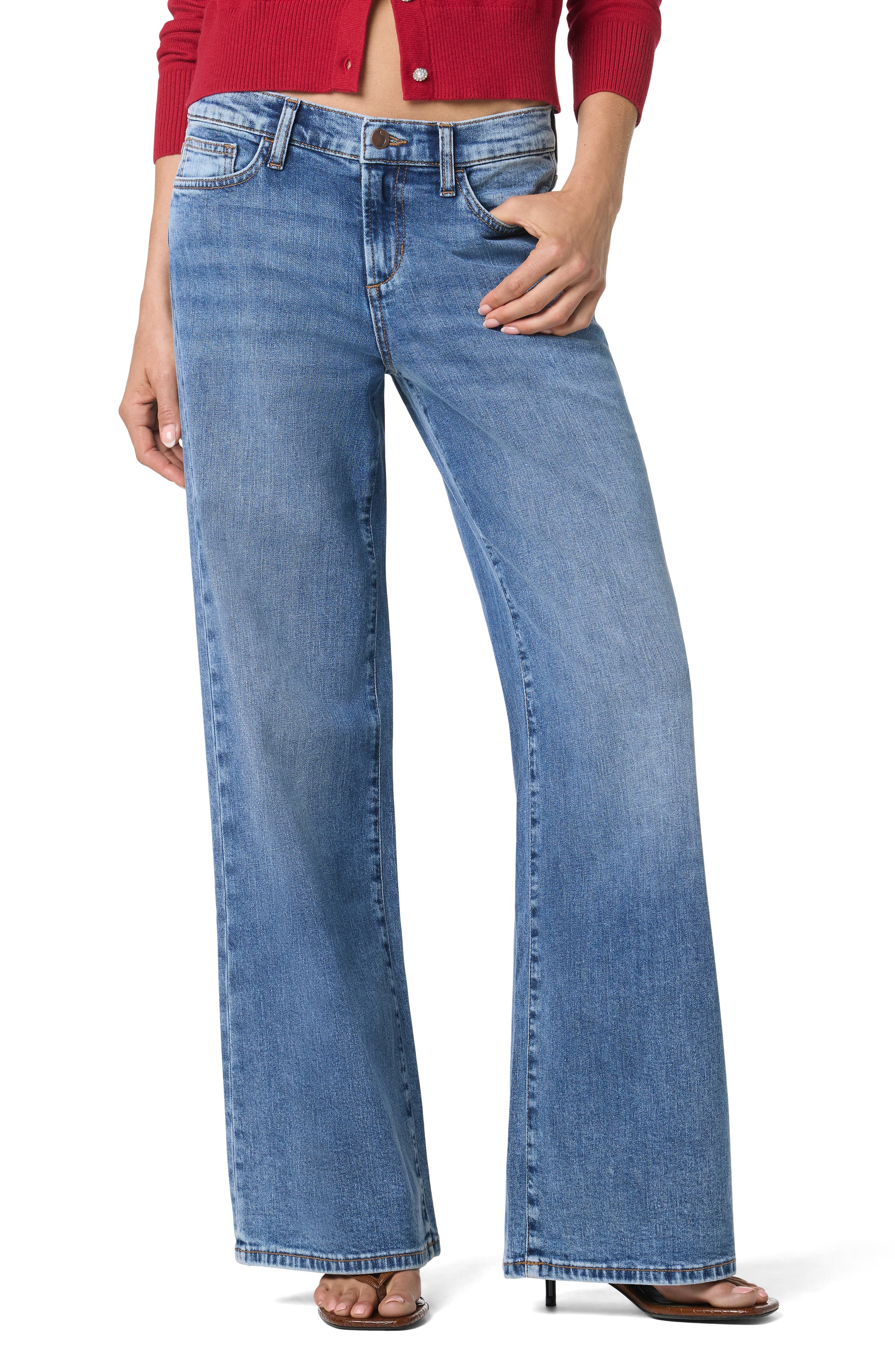 Joe's Low Rise Wide Leg Jeans