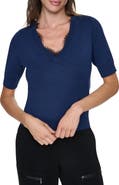 DKNY Lace Trim Sweater