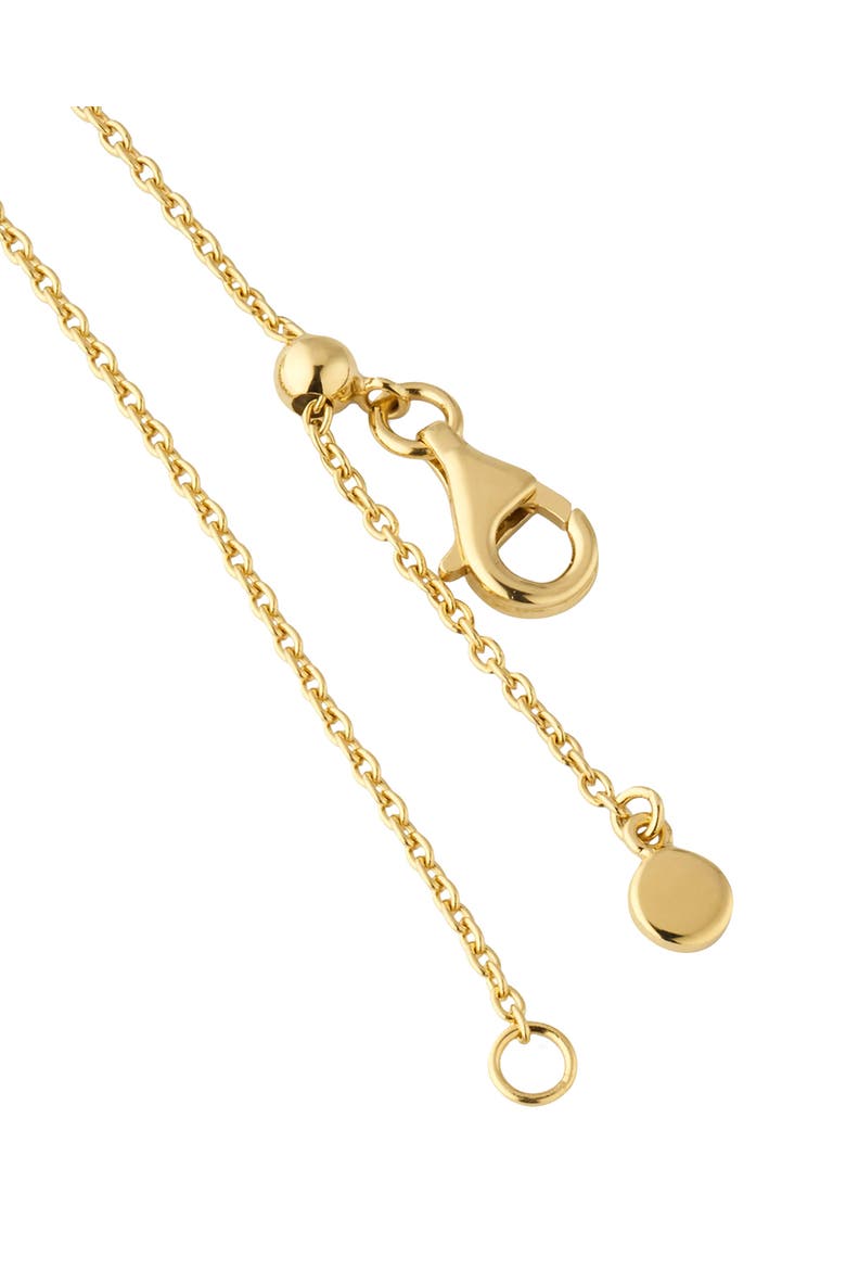 Sterling With 18K Gold Overlay And Gemstones Five Petal Station Necklace, Alternate, color, BROWN