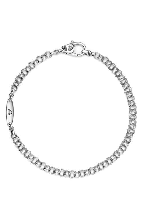 Lagos Anthem Double Link Chain Bracelet In Gray