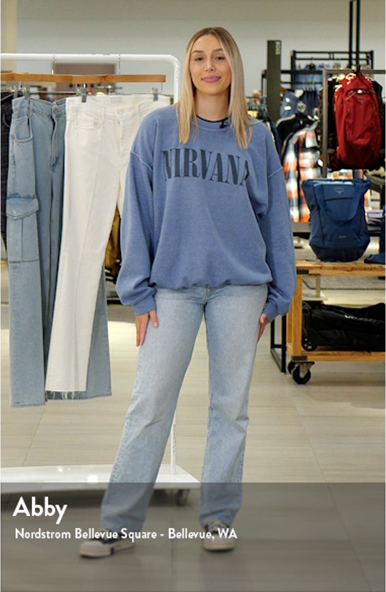 Nirvana Smiley Graphic Sweatshirt, sales video thumbnail