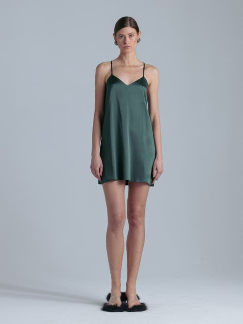 Alas Patricia Silk Slip Mini Dress In Multi