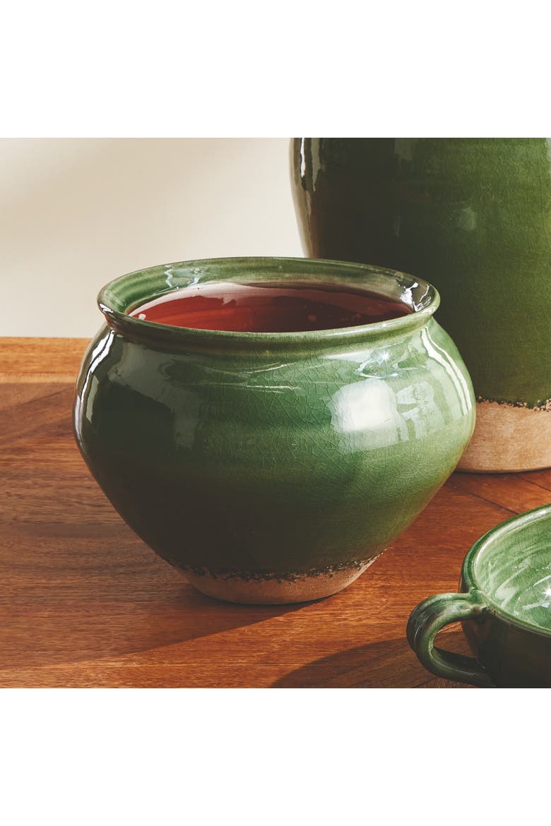 Maisha Drum Vase, Alternate, color, Green