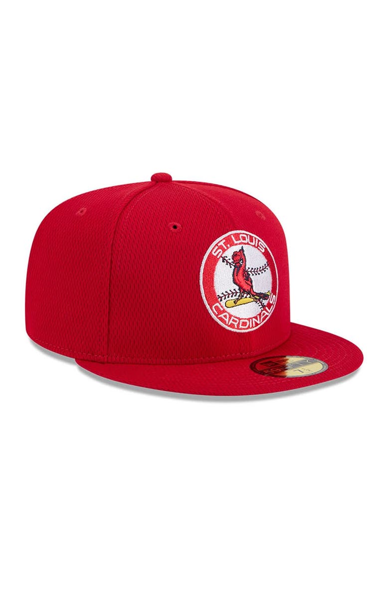 New Era Men's New Era Red St. Louis Cardinals 2025 MLB Clubhouse 59FIFTY Fitted Hat, Alternate, color, 