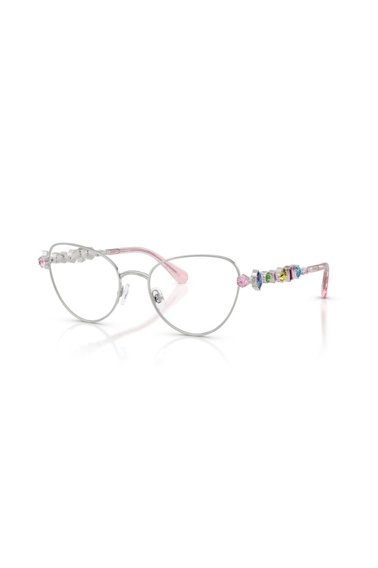 53mm Cat Eye optical glasses, Main, color, Silver