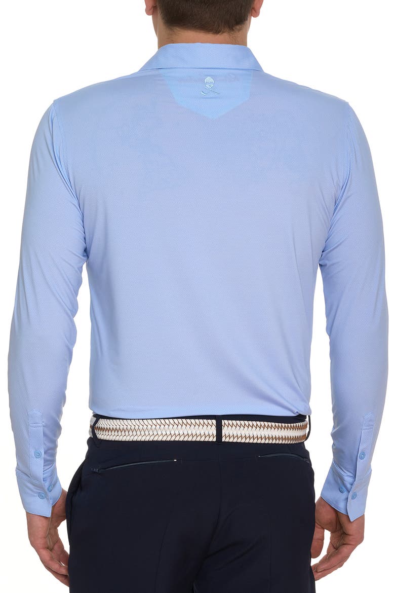 Alastor Long Sleeve Golf Polo, Alternate, color, LIGHT BLUE