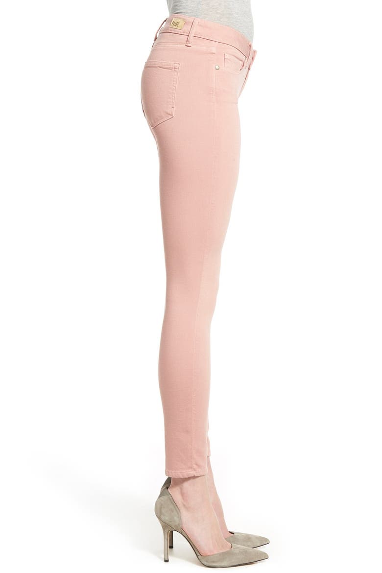 Denim 'Transcend - Verdugo' Ankle Ultra Skinny Jeans, Alternate, color, SOFT PINK