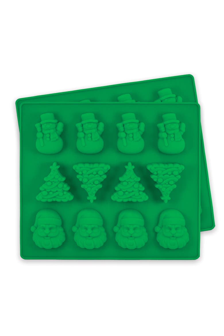 MasterPieces s 2-Pack Ice Cube Trays - Christmas, Alternate, color, Multicolor