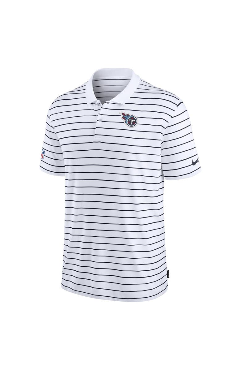 Nike Men's Nike White Tennessee Titans Sideline Lock Up Victory Performance Polo, Alternate, color, White