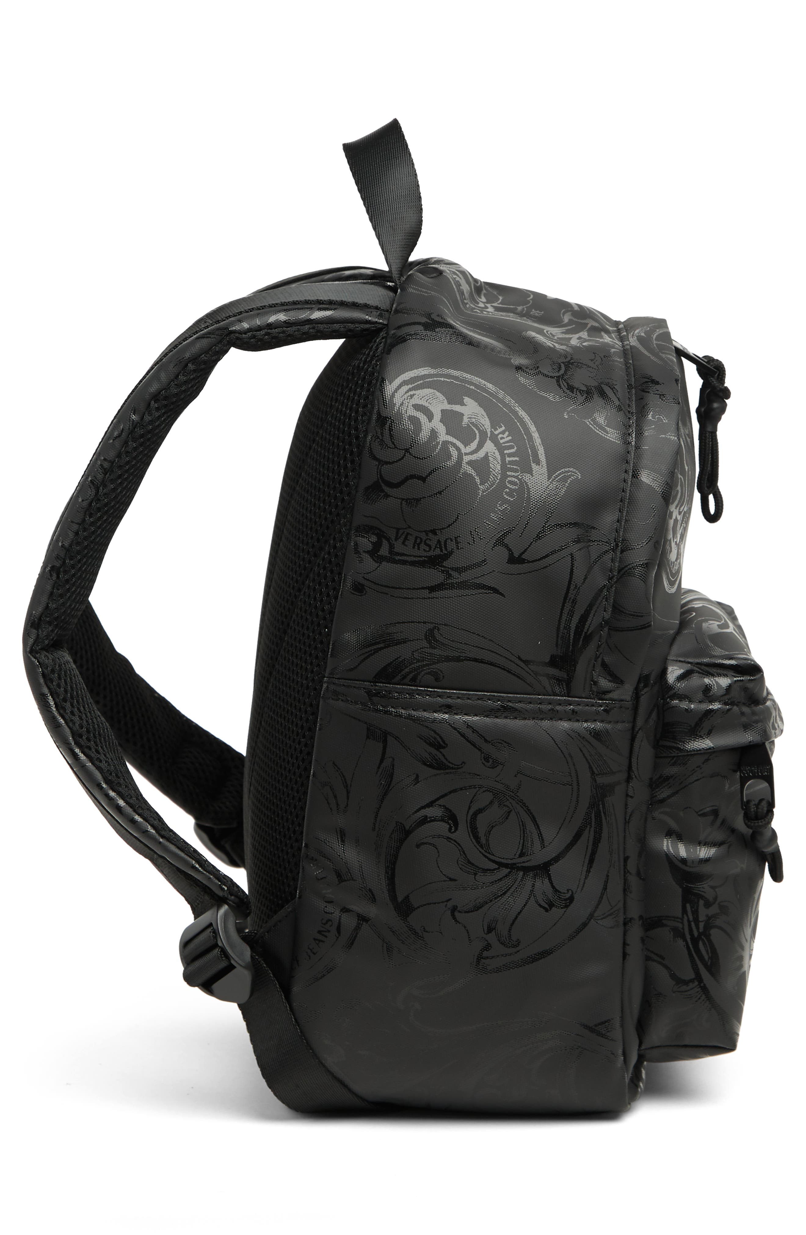 Versace Jeans Garland Swirl Backpack, Alternate, color, 