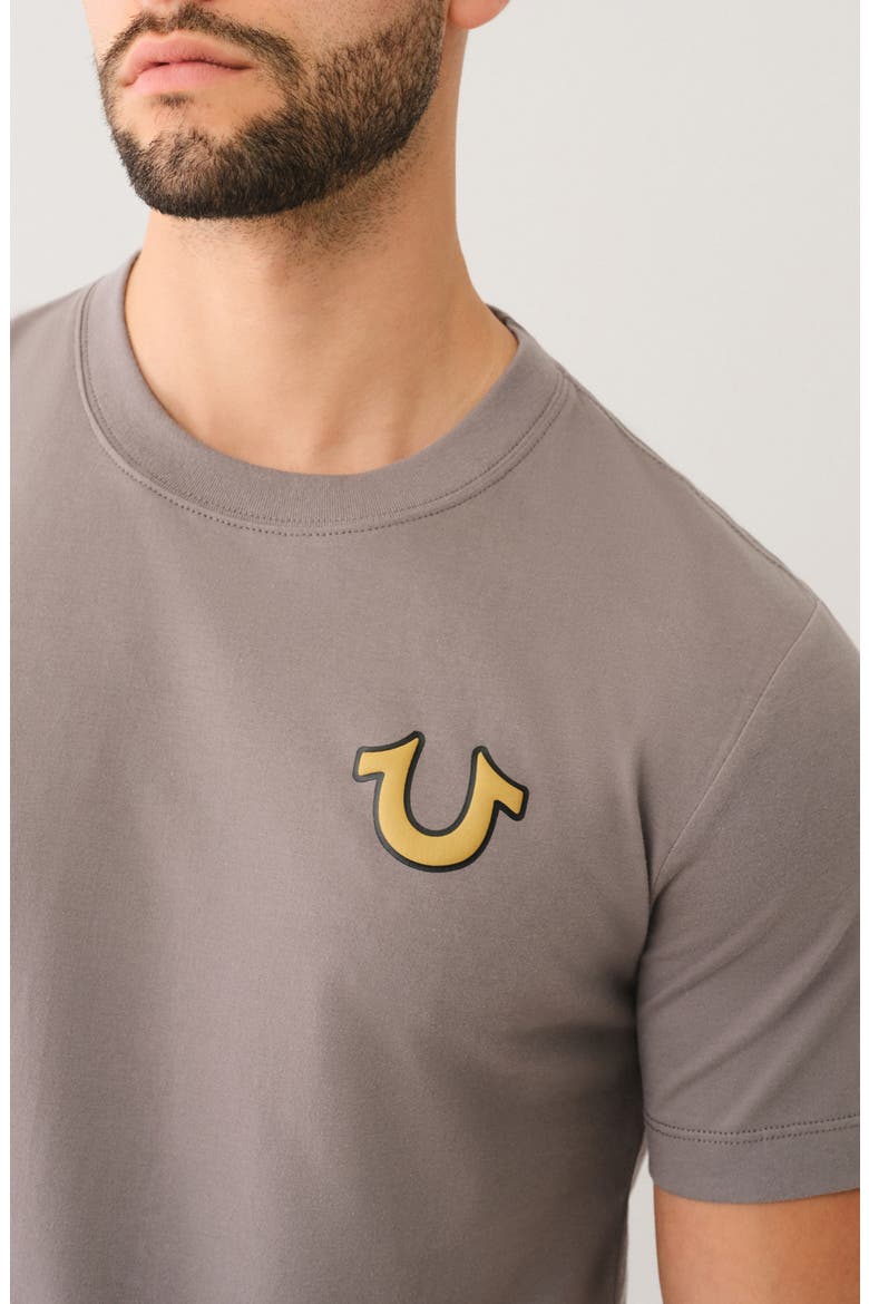 Horseshoe Buddha Graphic T-Shirt, Alternate, color, CHARCOAL