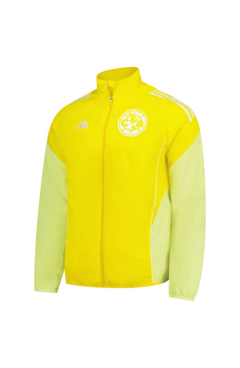 adidas Men's adidas Yellow Club America 2025/26 Anthem Full-Zip Jacket, Alternate, color, Yellow