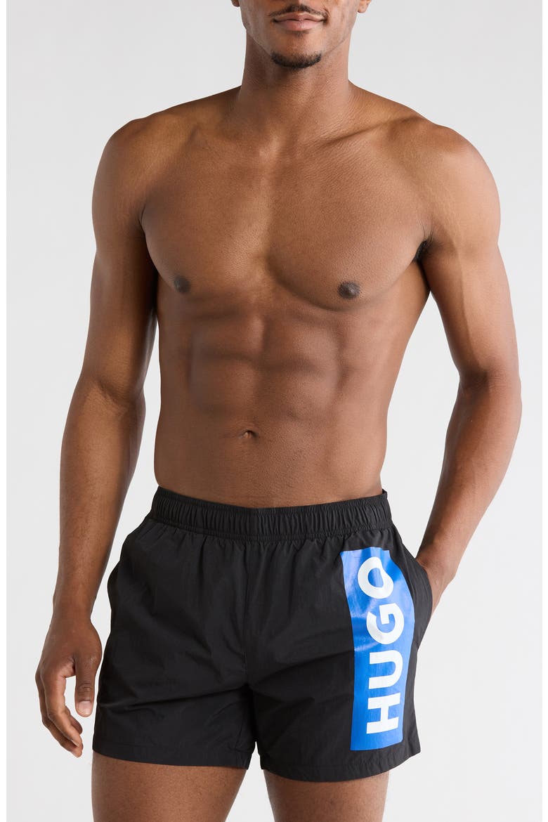 Okko Swim Trunks, Main, color, BLACK