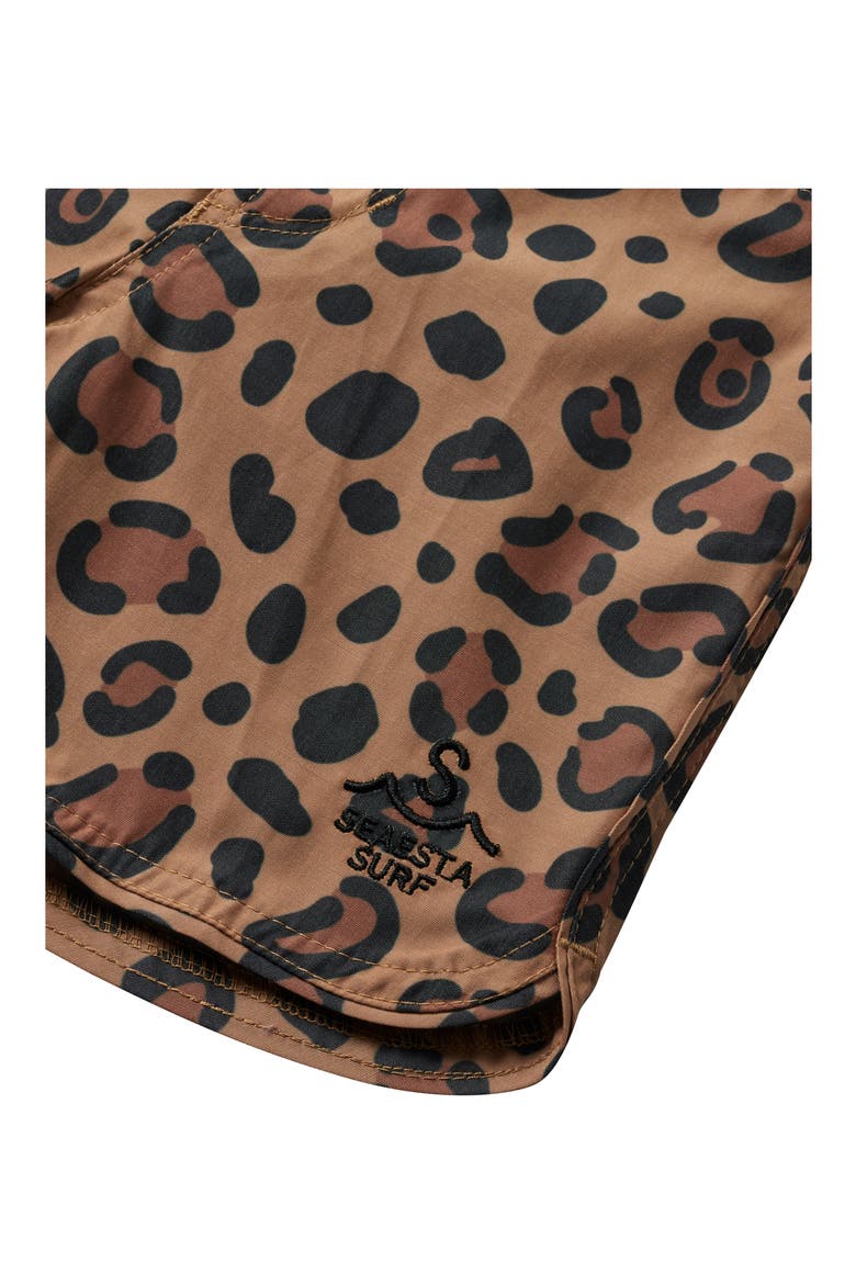 Kids' Calico Crab Swim Trunks, Alternate, color, KHAKI