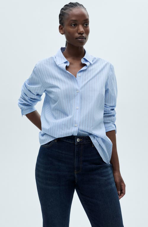 Mango High Waist Raw Hem Balloon Leg Jeans In Dark Blue