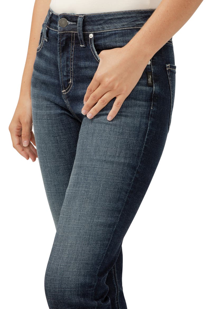 Avery Curvy High Waist Capri Jeans, Alternate, color, INDIGO