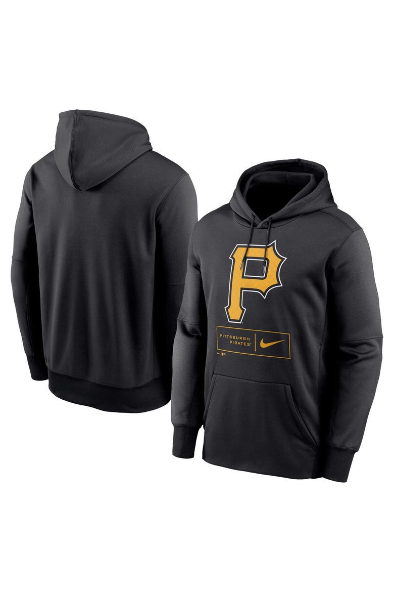 Men's Nike Black Pittsburgh Pirates Season Pattern Pullover Hoodie, Main, color, Black
