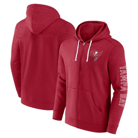 Men's Fanatics Branded  Red Tampa Bay Buccaneers Offensive Lineup Hoodie Full-Zip Hoodie