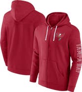 FANATICS Men's Fanatics Branded  Red Tampa Bay Buccaneers Offensive Lineup Hoodie Full-Zip Hoodie