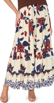 Halogen® Tiered Maxi Skirt