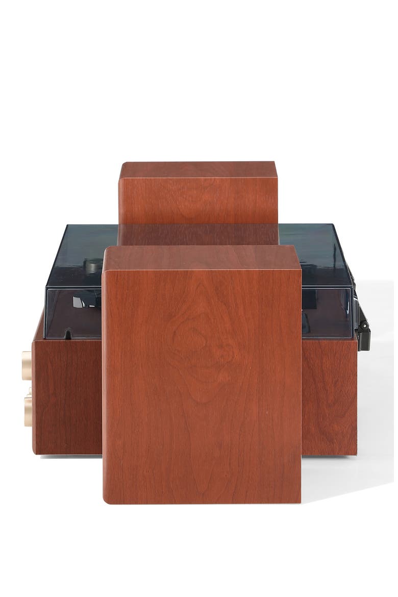 1975T Retro Record Player & Speakers, Alternate, color, WALNUT