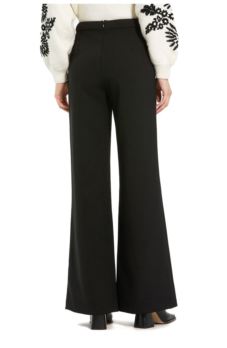 Mac Duggal Classic Crepe Wide Leg High Waisted Trouser Pant, Alternate, color,