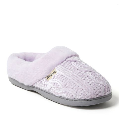 Claire Cable Knit Chenille Clog Slipper (Women)