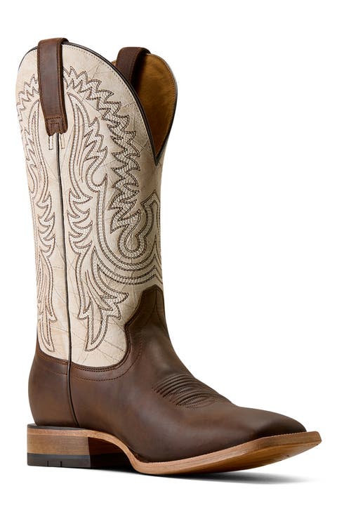 Slatewood Wide Square Toe Western Boot