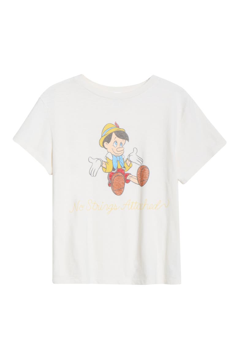 x Disney Classic 'Pinocchio' Graphic T-Shirt, Alternate, color, VINTAGE WHITE